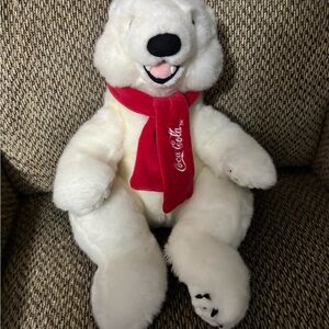 Coca-Cola White Polar Bear Plush (12”)